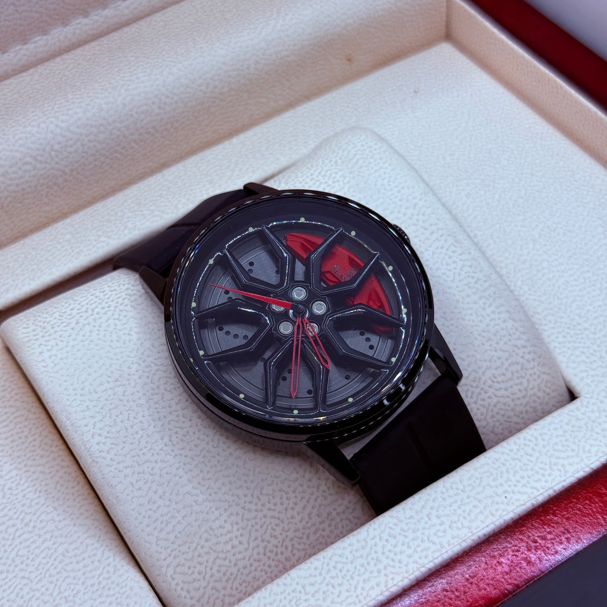 Rotating Wheel Watch With Silicone Strap